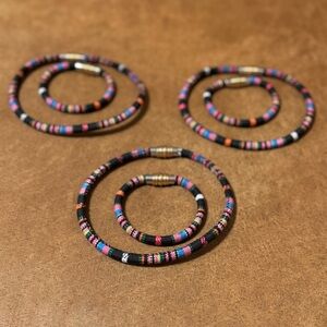 38 Piece Vibrant Multicolor Beaded Necklaces and Bracelets
